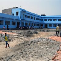 Schoolyard Baghmara, Indien